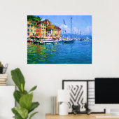 Portofino Harbour Poster (Thuiskantoor)