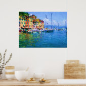Portofino Harbour Poster (Keuken)