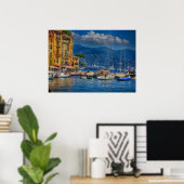 Portofino Harbour Poster (Thuiskantoor)