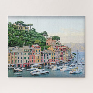 Portofino Harbour - zomer in Italië - 16 x 20 inc Legpuzzel