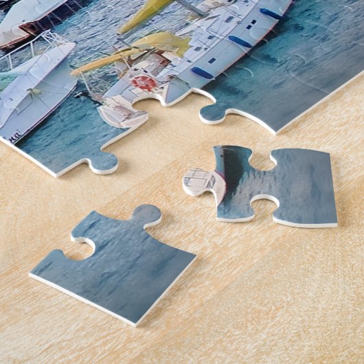 Portofino Harbour - zomer in Italië - 16 x 20 inch Legpuzzel (Zijkant)