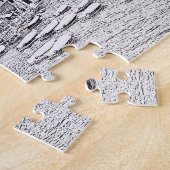 Portofino in zwart-wit - 11x14 - 252 pc legpuzzel (Zijkant)