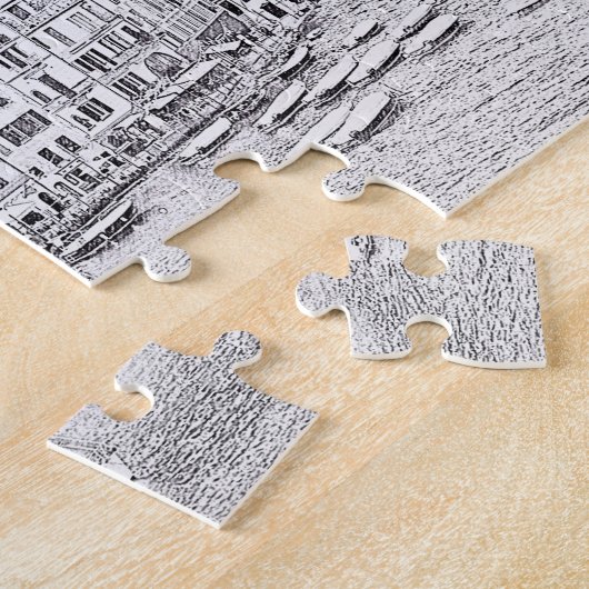 Portofino in zwart-wit - 8 x 10 - 110 pc legpuzzel (Zijkant)