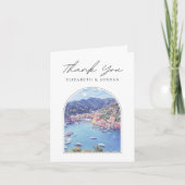 Portofino Italië Bedankkaart (Voorkant)