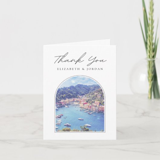 Portofino Italië Dank U Kaart (Voorkant)