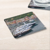 Portofino, Italië — Italiaans havendorp — Onderzet Kartonnen Onderzetters (Schuin)
