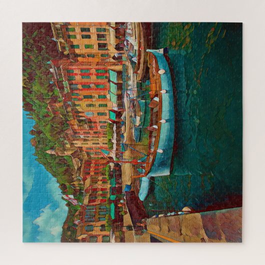 PORTOFINO - Italië - klein vierkant - marina Legpuzzel (Verticaal)