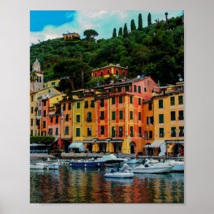 Portofino Italië Liguria Riviera Europe Reizen Poster