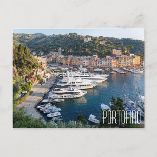 Portofino Italië mooie jachten in de haven Briefkaart