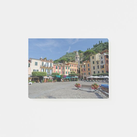 Portofino, Italië. Portofino Village Square Post-it® Notes (Voorkant)