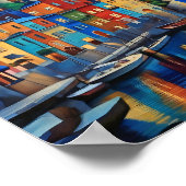 Portofino Italië Print, Value Poster papier (mat) (Hoek)