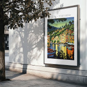 Portofino Italië Schilderachtig kunst Print Poster