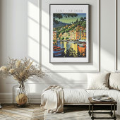 Portofino Italië Schilderachtig kunst Print Poster