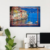 Portofino, Italië - Schildereffect Poster (Thuiskantoor)