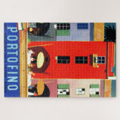 Portofino Italië - Travel Illustratie Legpuzzel (Horizontaal)