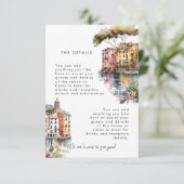 Portofino Italië — Vertrouwenskaart Informatiekaartje (Staand voorkant)