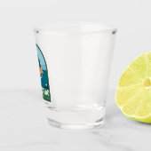 Portofino Italy Retro Travel Art  Shot Glas (Rechts)