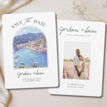 Portofino Italy Wedding Save the Date