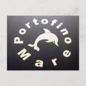 portofino mare black briefkaart (Voorkant)