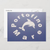 portofino mare blue briefkaart (Voorkant / Achterkant)