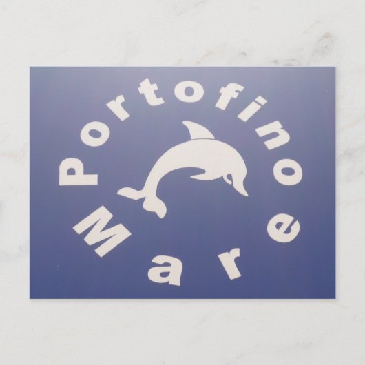 portofino mare blue briefkaart (Voorkant)