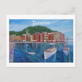 Portofino Mediterrane Pearl van de Italiaanse Rivi Briefkaart