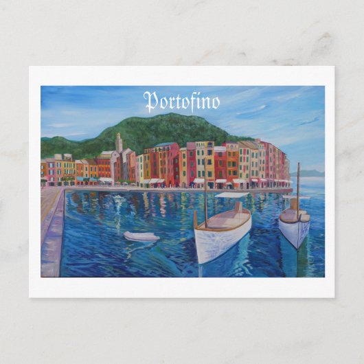 Portofino Mediterrane Pearl van de Italiaanse Rivi Briefkaart (Voorkant)