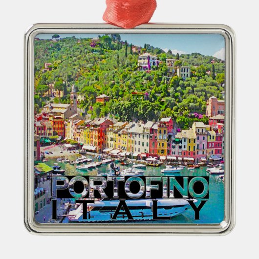 Portofino Metalen Ornament (Voorkant)