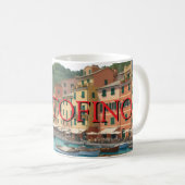 Portofino Mug Italian Riviera Seaside Coffee Cup Koffiemok (Voorkant rechts)