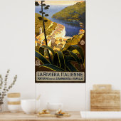 Portofino Riviera Italië Reisposter Poster (Keuken)