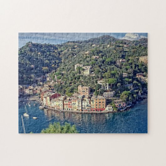 Portofino van boven - Puzzle Legpuzzel (Horizontaal)