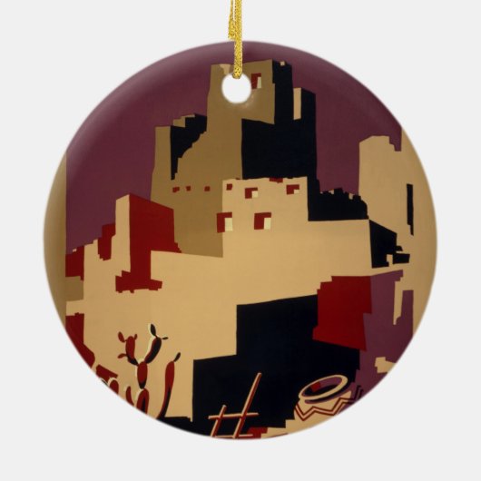  portofoons voor de nationale parken van Pueblo Keramisch Ornament (Achterkant)