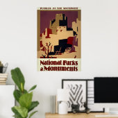  portofoons voor de nationale parken van Pueblo Poster (Thuiskantoor)