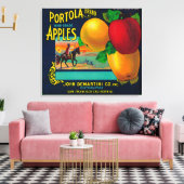 Portola Apple-label Canvas Afdruk (Insitu (Woonkamer))
