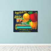 Portola Apple-label Canvas Afdruk (Insitu (Houten vloer))