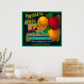 Portola Apple-label Poster (Keuken)