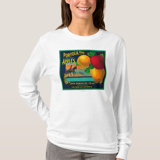 Portola Apple-label T-shirt (Voorkant)