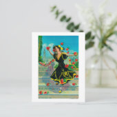 Portola Festival Advertisment (danser) Briefkaart (Staand voorkant)