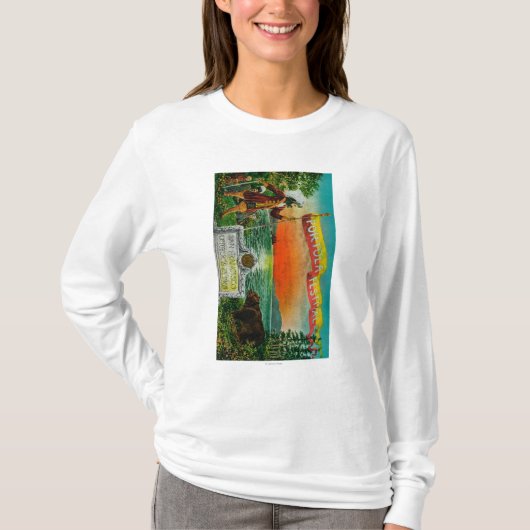 Portola Festival Advertisment (ontdekkingsreiziger T-shirt (Voorkant)