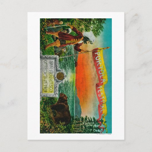 Portola Festival Advertisment (verkenner) Briefkaart (Voorkant)