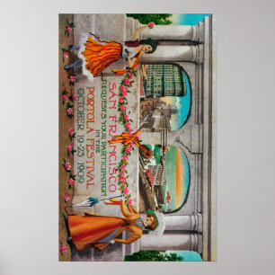 Portola Festival Advertisment (vrouwen) Poster