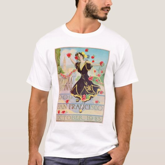 Portola Festival in San Francisco 1909 T-shirt (Voorkant)