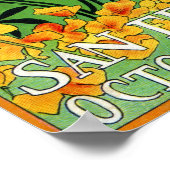 Portola Festival Lady met Beer Poster (Hoek)