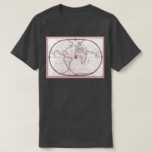 Portolan atlas of the Mediterranean Sea western Eu T-shirt (Design voorkant)