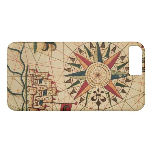 Portolan Chart | Kaart van Caïro, Egypte Case-Mate iPhone Case (Achterkant (Horizontaal))