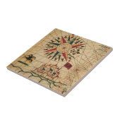 Portolan Chart | Kaart van Caïro, Egypte Tegeltje (Zijkant)