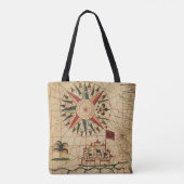 Portolan Chart | Kaart van Caïro, Egypte Tote Bag (Achterkant)