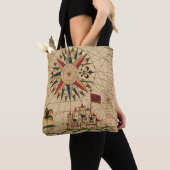 Portolan Chart | Kaart van Caïro, Egypte Tote Bag (Dichtbij)