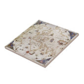 Portolan Grafiek van de wereld | 1519 Tegeltje (Zijkant)