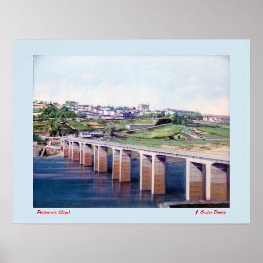 Portomarín (Lugo) Poster (Voorkant)